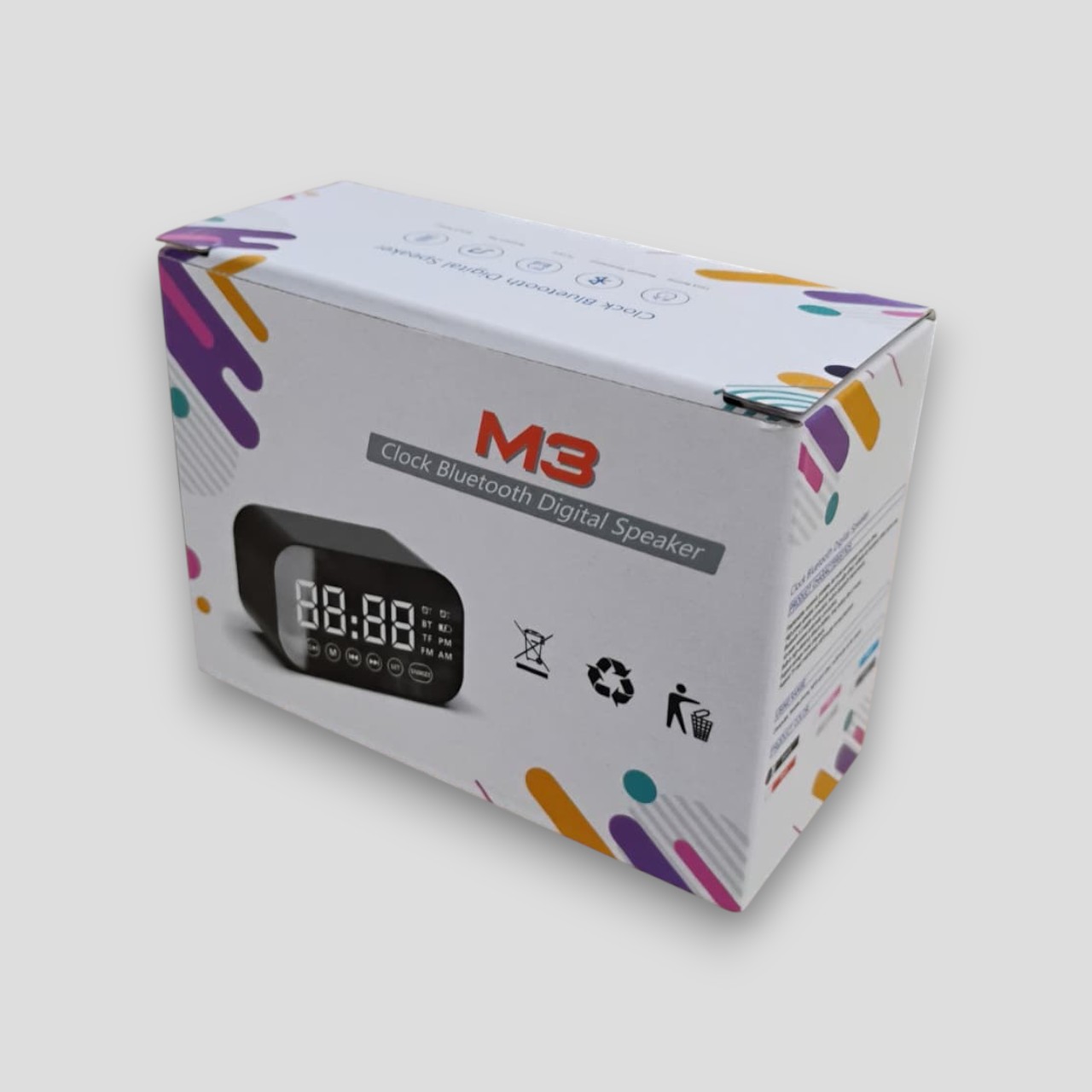 ZIKY Wireless Bluetooth Speaker Alarm Clock Mini TF/FM Radio 500mAh - G60 Gambar produk ZIKY Wireless Bluetooth Speaker Alarm Clock Mini TF/FM Radio 500mAh - G60