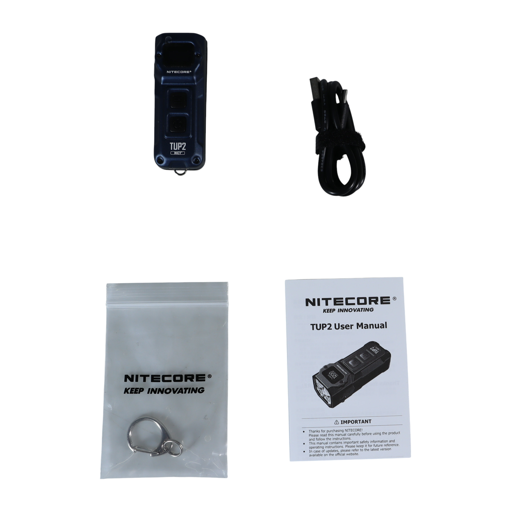 Gambar produk NITECORE Senter LED Mini Gantungan Kunci NiteLab MCT UHE 1200 Lumens - TUP2