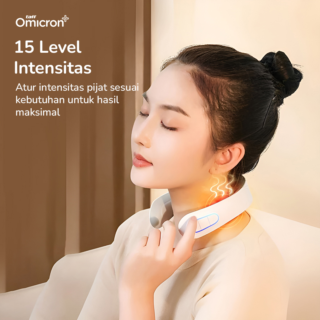 TaffOmicron Alat Pijat Leher Elektrik Terapi Bahu TENS Neck Massager - F6 Gambar produk TaffOmicron Alat Pijat Leher Elektrik Terapi Bahu TENS Neck Massager - F6