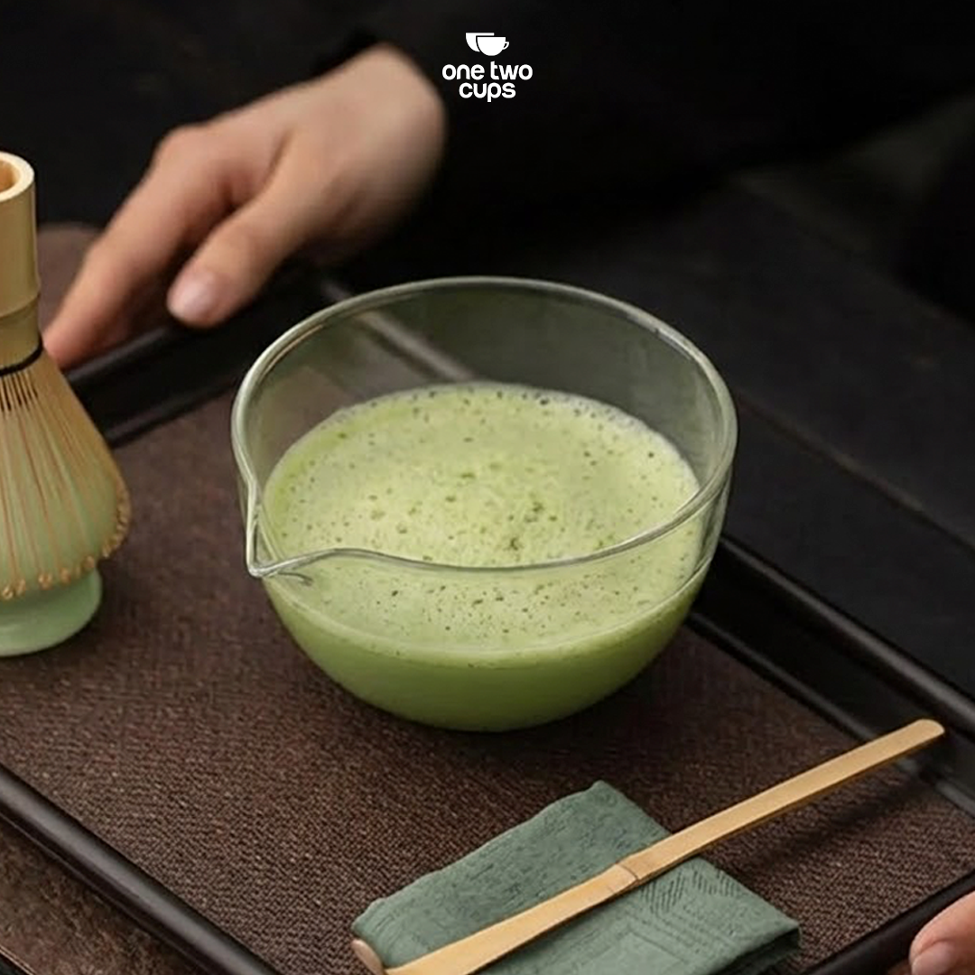 One Two Cups Mangkuk Teh Chawan Kaca Transparent Japanese Matcha Bowl 350ml - CO7 Gambar produk One Two Cups Mangkuk Teh Chawan Kaca Transparent Japanese Matcha Bowl 350ml - CO7