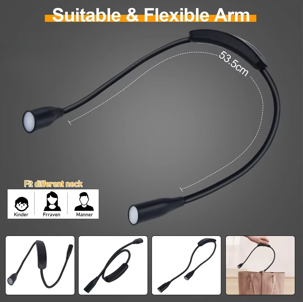 GLOWAR Lampu Baca Leher LED Reading Study Neck Lamp 60 Lumens - GL-10 Gambar produk GLOWAR Lampu Baca Leher LED Reading Study Neck Lamp 60 Lumens - GL-10