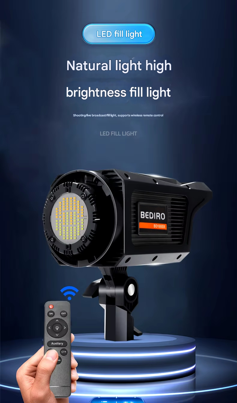 BEDIRO Lampu LED Studio Fill Light Dimmable 3in1 Softbox and Tripod - BD1800X Gambar produk BEDIRO Lampu LED Studio Fill Light Dimmable 3in1 Softbox and Tripod - BD1800X