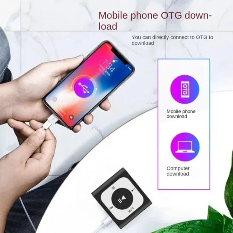 RUIZU MP3 Player Bluetooth 5.0 Radio Rechargeable Portable Clip 32GB - X66 Gambar produk RUIZU MP3 Player Bluetooth 5.0 Radio Rechargeable Portable Clip 32GB - X66