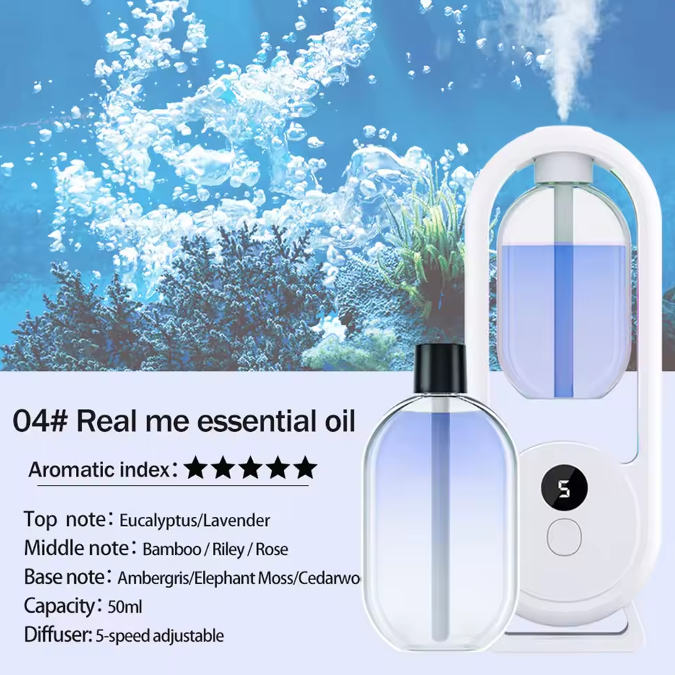 Lumea Diffuser Automatic Essential Oil Aromatherapy 50 ml with Oil Real Me - PW2 Gambar produk Lumea Diffuser Automatic Essential Oil Aromatherapy 50 ml with Oil Real Me - PW2