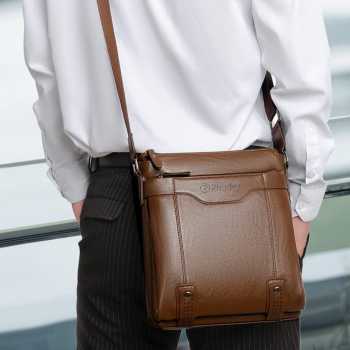 Rhodey Tas Selempang Pria Messenger Business Briefcase Bag PU Leather - 15037