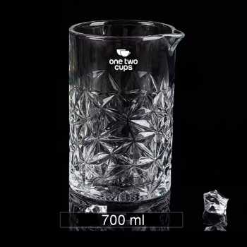 One Two Cups Gelas Mixer Bartender Cocktail Mixing Shaker Glass 700ml - GC011