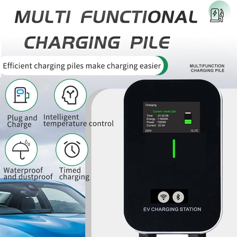 DUTRIEUX Charger Mobil Listrik EV Bluetooth WiFi APP Type 2 Female 32A 11kW 3 Phase - V55 Gambar produk DUTRIEUX Charger Mobil Listrik EV Bluetooth WiFi APP Type 2 Female 32A 11kW 3 Phase - V55