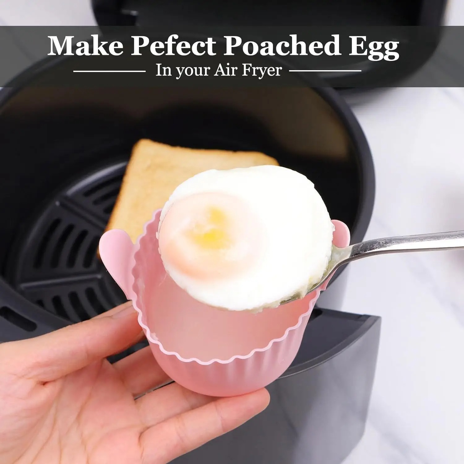 SHINKI Alas Air Fryer Silikon Egg Poacher Baking Cups 7.5cm 6 PCS - M05 Gambar produk SHINKI Alas Air Fryer Silikon Egg Poacher Baking Cups 7.5cm 6 PCS - M05