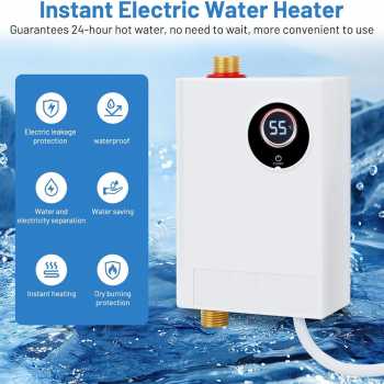 Fabater Pemanas Air Listrik Instant Water Heater Display IPX4 3800W - RYK-080