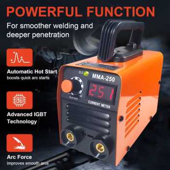 ISFRIDAY Mesin Las Inverter Electric Welding Machine 2.8 kW 120A 220V - MMA-250