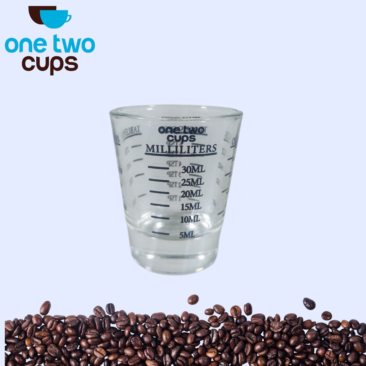 One Two Cups Gelas Takar Kopi Espresso Shot Measuring Cup 30ml - MD19 Gambar produk One Two Cups Gelas Takar Kopi Espresso Shot Measuring Cup 30ml - MD19
