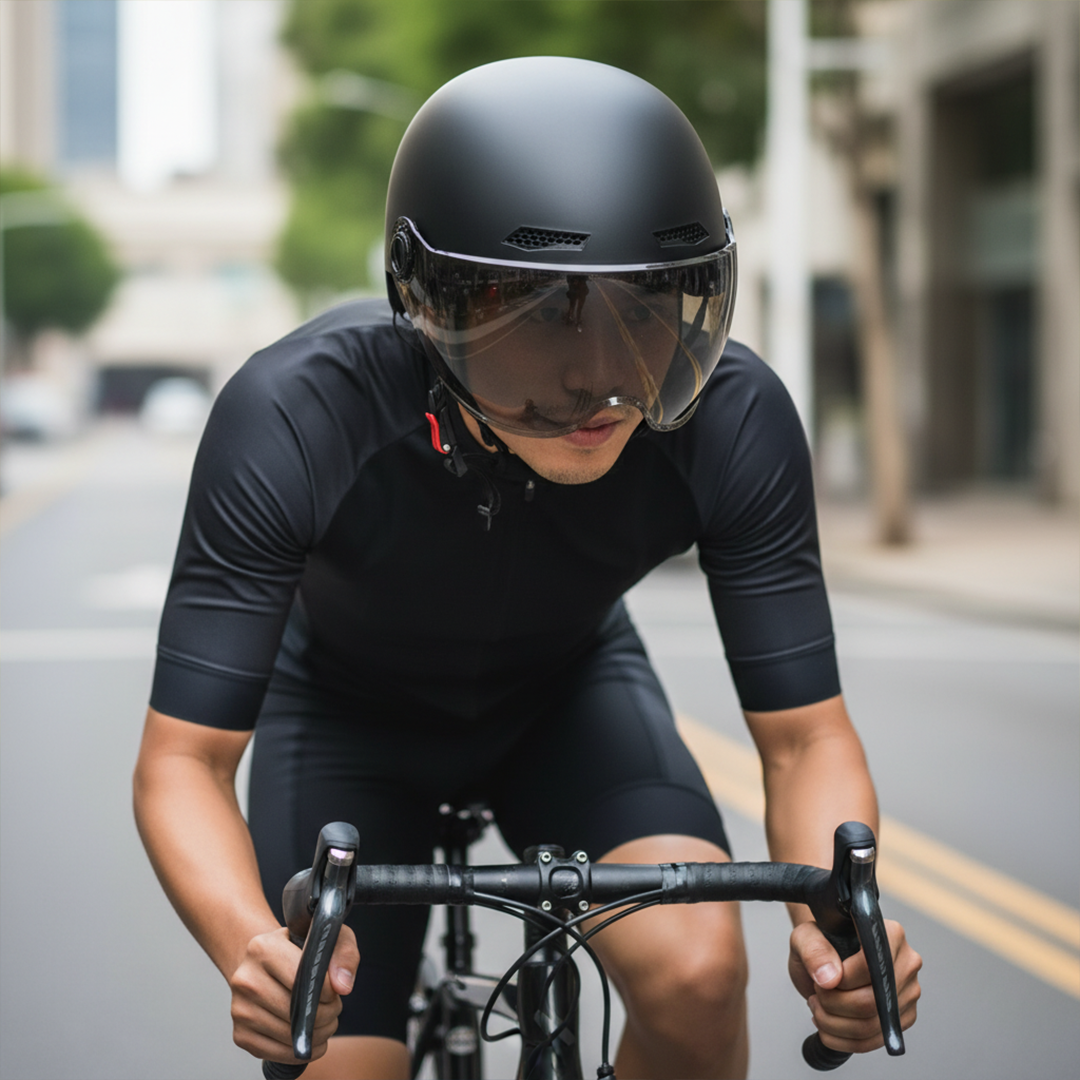 Lamgool Helm Sepeda Skuter Retro Motorcycle Helmet with Visor - U10 Gambar produk Lamgool Helm Sepeda Skuter Retro Motorcycle Helmet with Visor - U10