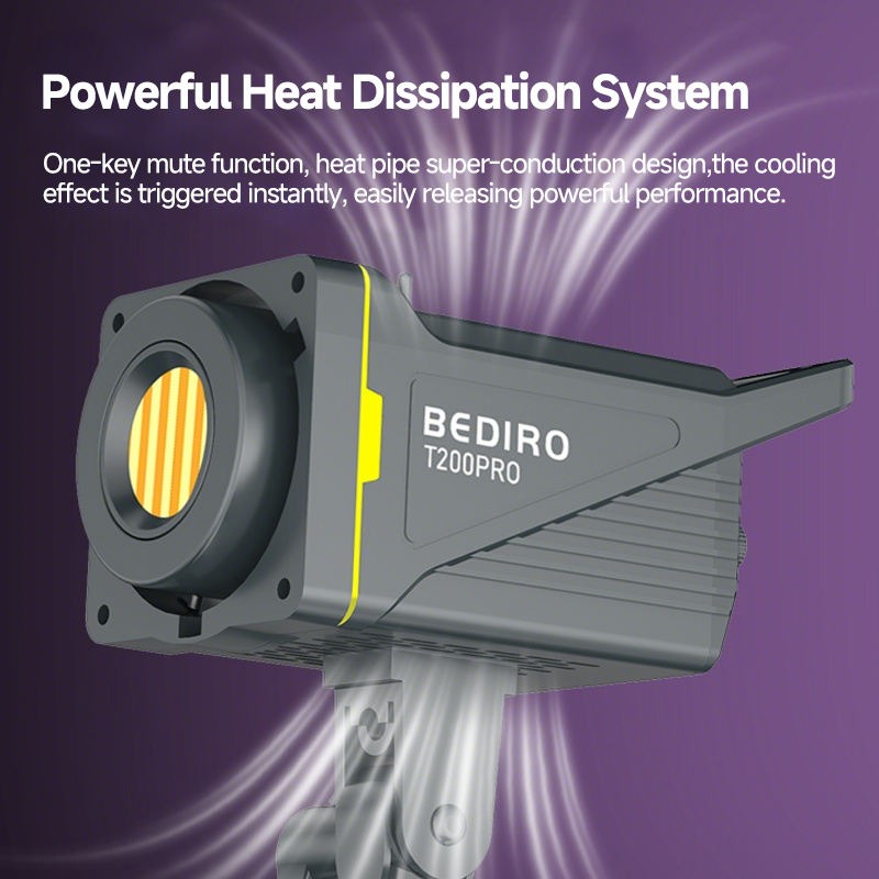 BEDIRO Lampu Studio LED Fill Light 3in1 Color Universal Mount 200W - T200 Pro Gambar produk BEDIRO Lampu Studio LED Fill Light 3in1 Color Universal Mount 200W - T200 Pro
