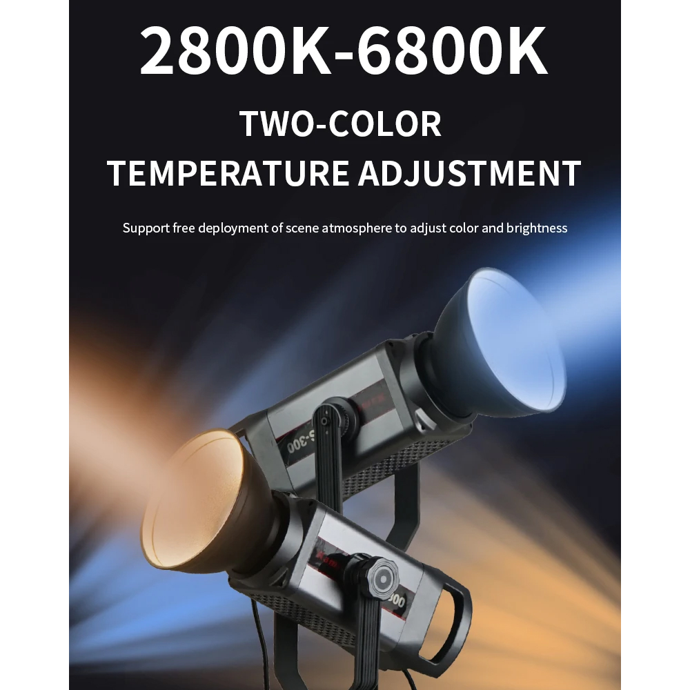 Gambar produk Kamox Lampu Studio LED Fill Light 3in1 Color Universal Mount 300W - KS-10II