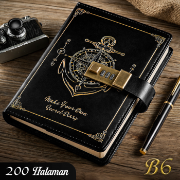 Pirates Buku Diary Notebook Catatan Jurnal B6 80GSM 200 Halaman - INU148