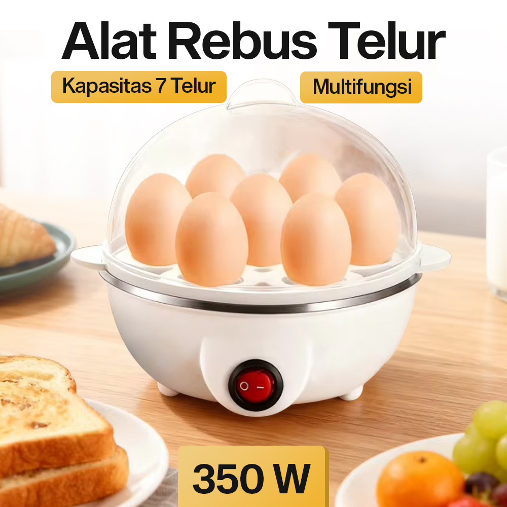 BONIN Alat Rebus Telur Elektrik Mini 7 Slot Egg Steamer 220V 350W - BN-10 Gambar produk BONIN Alat Rebus Telur Elektrik Mini 7 Slot Egg Steamer 220V 350W - BN-10