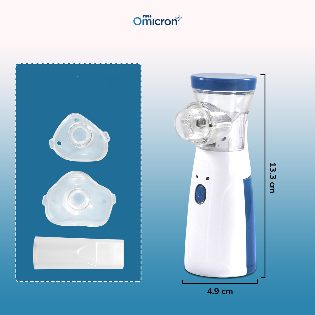 TaffOmicron Alat Terapi Pernapasan Mesh Nebulizer Portable Baterai AA - JSL-W302 Gambar produk TaffOmicron Alat Terapi Pernapasan Mesh Nebulizer Portable Baterai AA - JSL-W302