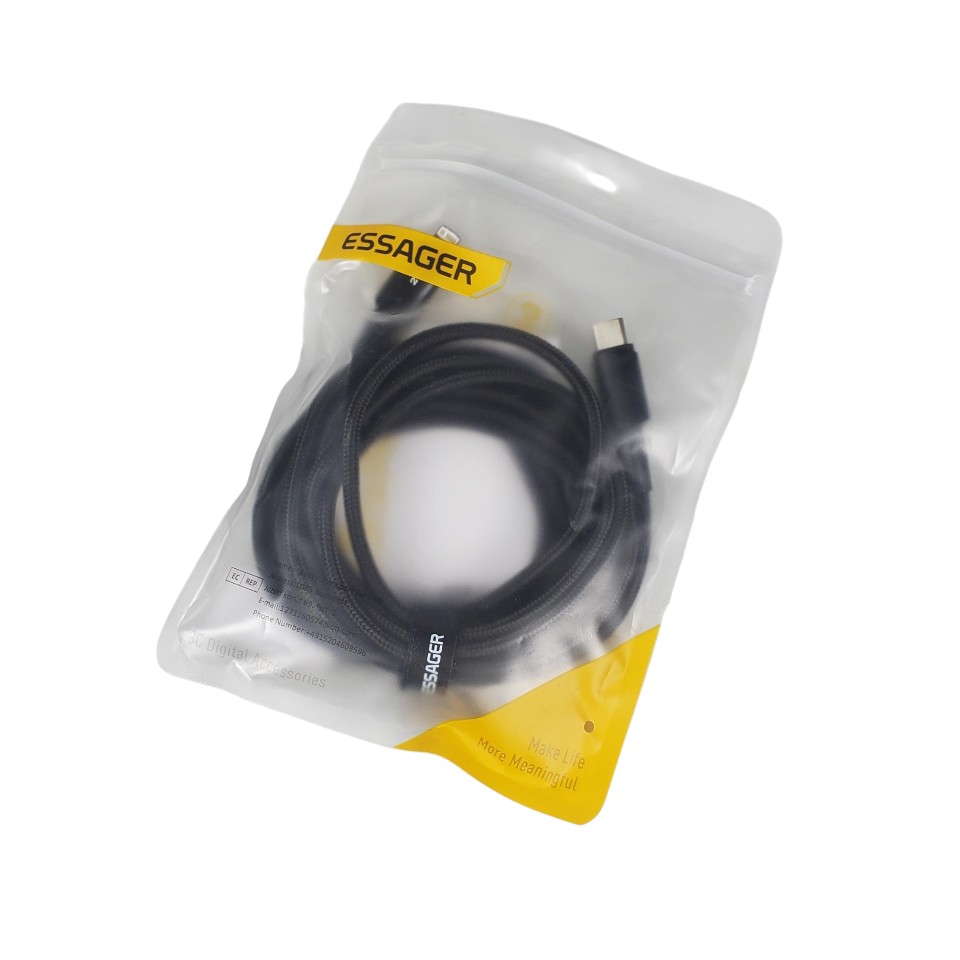 Gambar produk ESSAGER Kabel Data USB Type C to Lightning Fast Charging PD 27W 3M - ES-X16