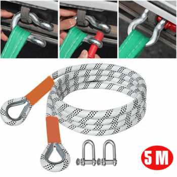 IFANYUO Tali Derek Car Tow Rope Strap Rescue 5 Ton Polyester 18mm - LJY024