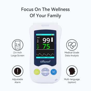 TaffOmicron Handheld Pulse Oximeter Alat Ukur Saturasi Oksigen Darah - YK-820A