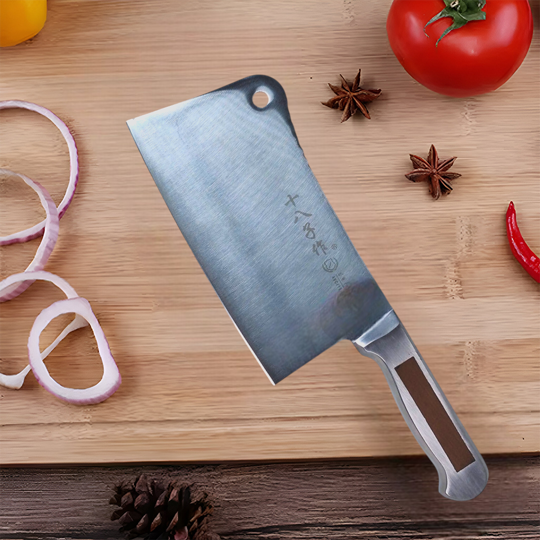SHIBAZI Pisau Daging Tajam Stainless Steel 4CR13 29cm Cleaver Knife - S601 Gambar produk SHIBAZI Pisau Daging Tajam Stainless Steel 4CR13 29cm Cleaver Knife - S601