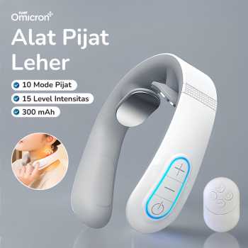 TaffOmicron Alat Pijat Leher Elektrik Terapi Bahu TENS Neck Massager - F6