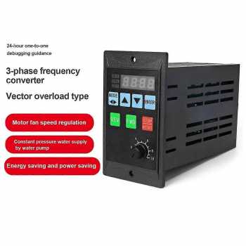 SUSWE Frequency Converter Inverter VFD 3 Phase 220V T13 Vector 750W - RS485
