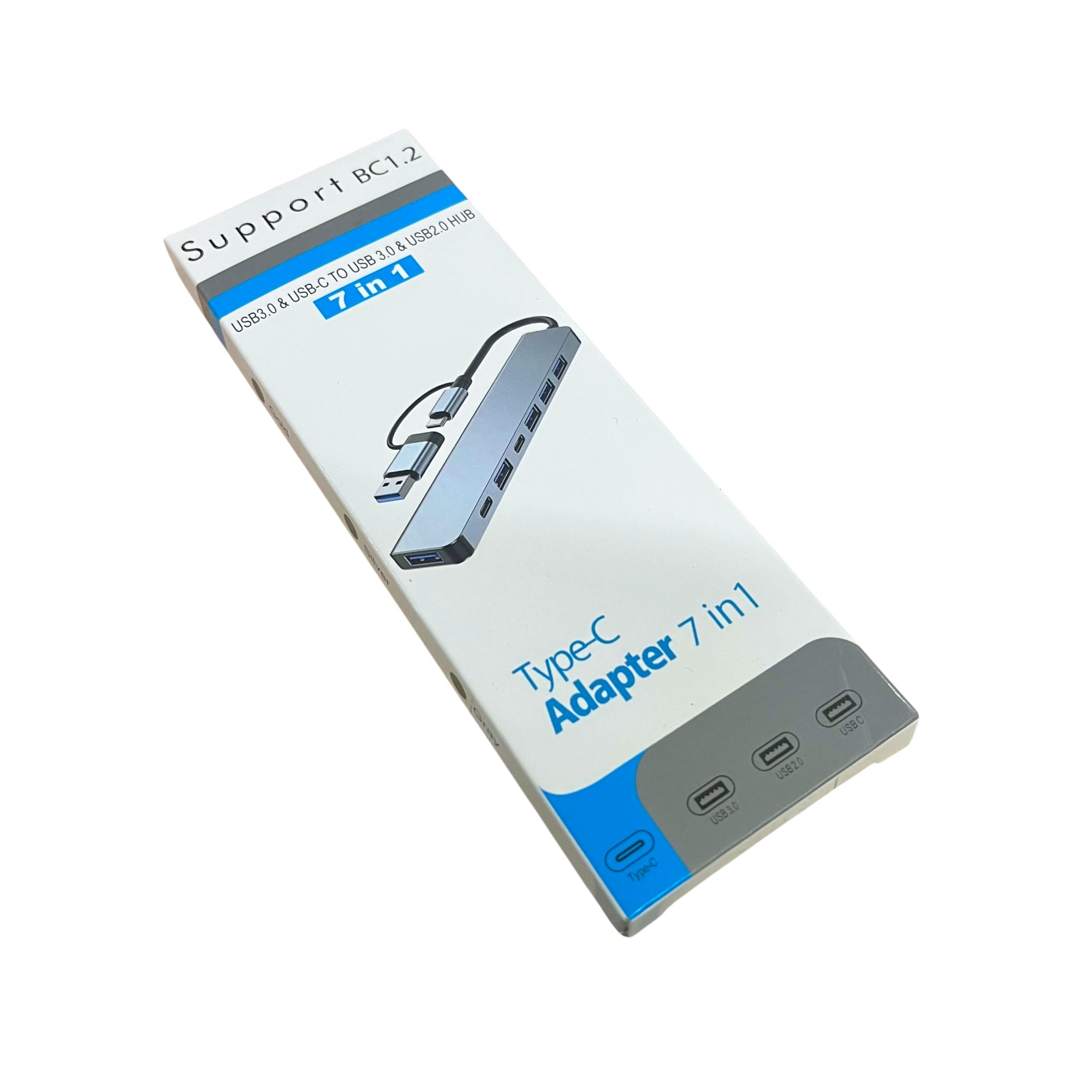 GENERIS USB Hub Type C Adapter 7in1 USB 3.0 USB 2.0 - GEN23 Gambar produk GENERIS USB Hub Type C Adapter 7in1 USB 3.0 USB 2.0 - GEN23