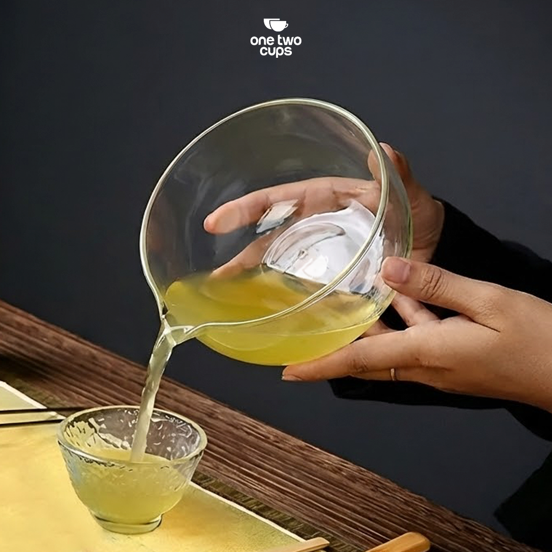 One Two Cups Mangkuk Teh Chawan Kaca Transparent Japanese Matcha Bowl 350ml - CO7 Gambar produk One Two Cups Mangkuk Teh Chawan Kaca Transparent Japanese Matcha Bowl 350ml - CO7