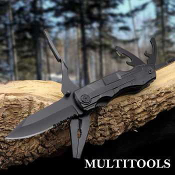 GUCKAR Pisau Lipat Multitools Multifungsi Survival EDC Pliers - GK7