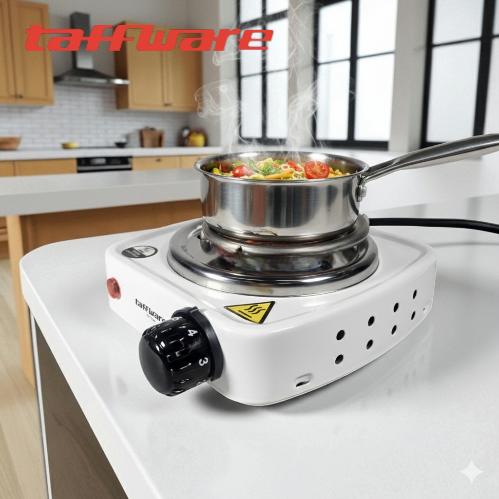 Taffware Kompor Listrik 1 Tungku Mini Portable Coil Hot Plate 500W - WY-03B Gambar produk Taffware Kompor Listrik 1 Tungku Mini Portable Coil Hot Plate 500W - WY-03B