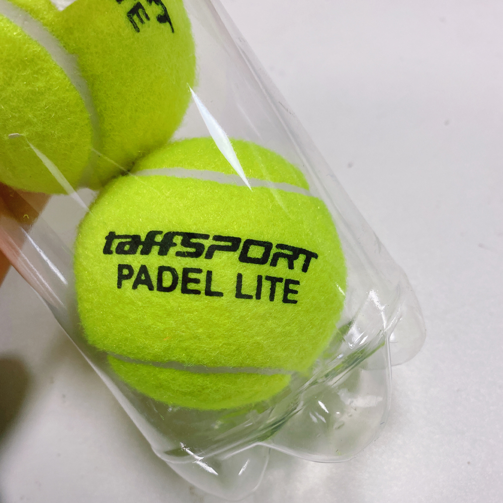 Gambar produk TaffSPORT Lite Bola Padel Ball Natural Rubber Core Felt Wool 3 PCS - X33