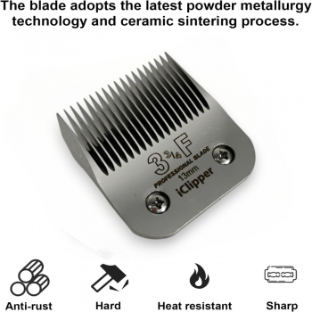 iClipper Mata Pisau Cukur Hewan Pet Clipper Blade High Carbon Steel - A5