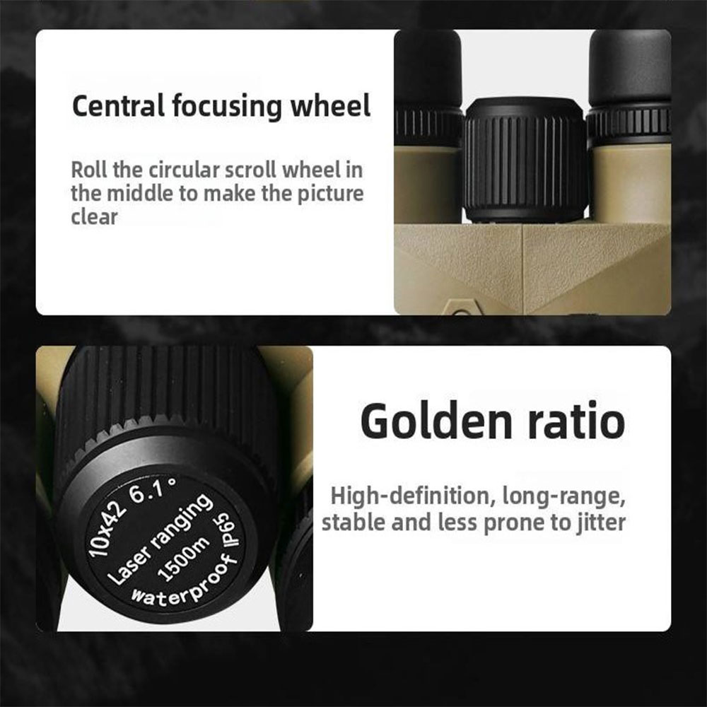 Eyebre Teropong Rangefinder Binocular 10x42 Telescope 1800m - B718 Gambar produk Eyebre Teropong Rangefinder Binocular 10x42 Telescope 1800m - B718