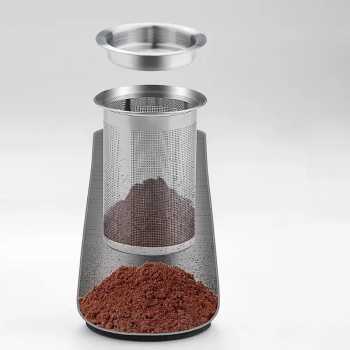 Gambar produk OKLZ Tempat Bubuk Kopi dengan Filter Powder Cup Coffee Stainless Steel - OKL01