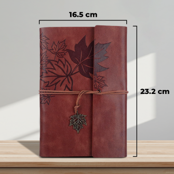 Gambar produk Toddi AIMEE Buku Catatan Binder Notebook Cover Kulit Vintage Maple A5 - ZB-16