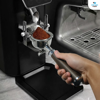 Gambar produk One Two Cups Non Pressurized Portafilter E61 Stainless Steel 58mm Kayu - CHA304