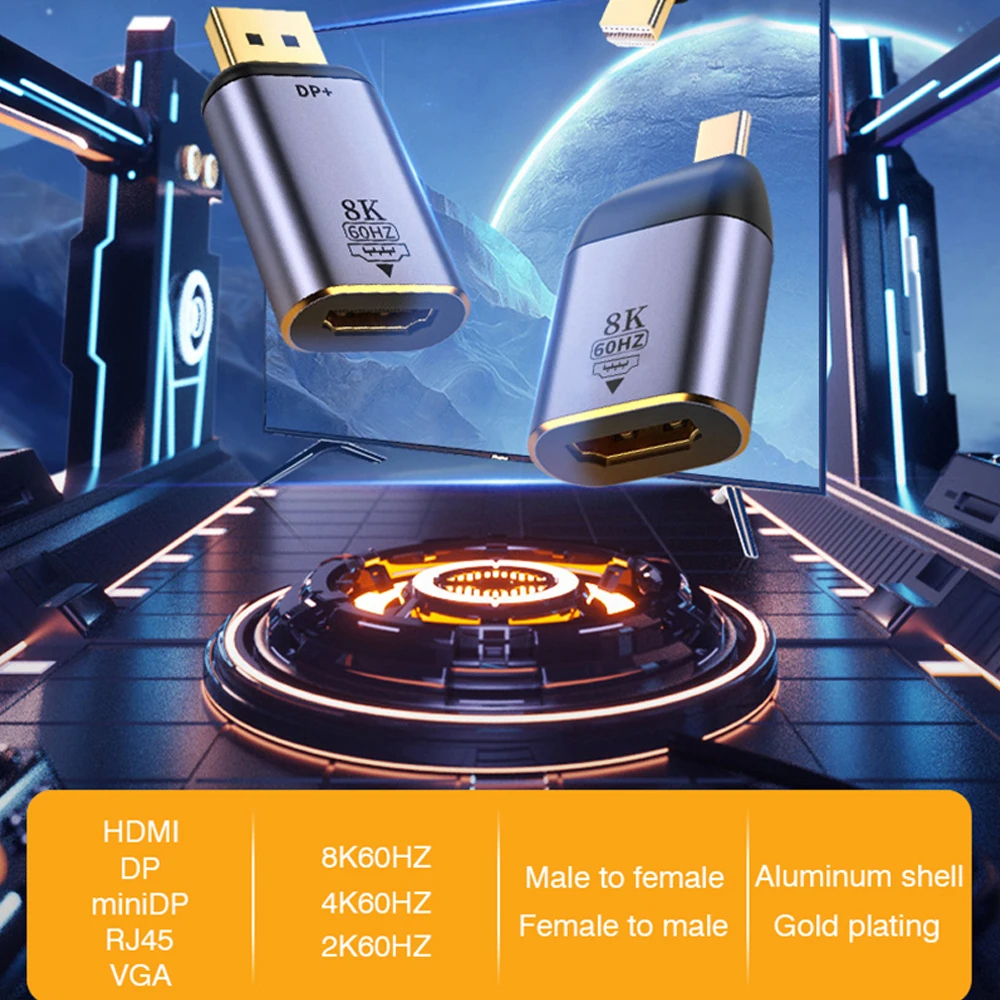 Gambar produk DZST OTG Adapter HDTV Female to Type C Male 4K 60Hz - D088