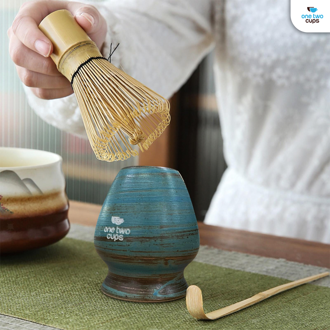 One Two Cups Whisk Stand Matcha Chasen Tate Dudukan Pengaduk - D-34 Gambar produk One Two Cups Whisk Stand Matcha Chasen Tate Dudukan Pengaduk - D-34
