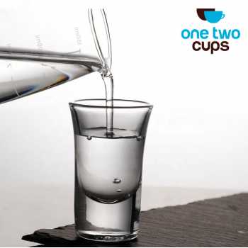 One Two Cups Gelas Kaca Sloki Alkohol One Shot Wine Baiju Glass 30ml - LE36
