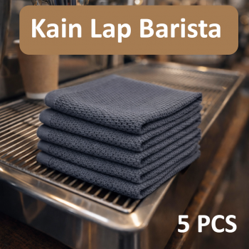 XW Kain Lap Barista Cleaning Waffle Towel High Absorbent 30x30cm 5 PCS - W-45P