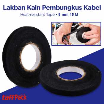 TaffPACK Lakban Kain Adhesive Cloth Tape Heat Resistant 15M - TF11