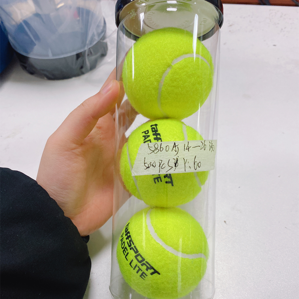 Gambar produk TaffSPORT Lite Bola Padel Ball Natural Rubber Core Felt Wool 3 PCS - X33