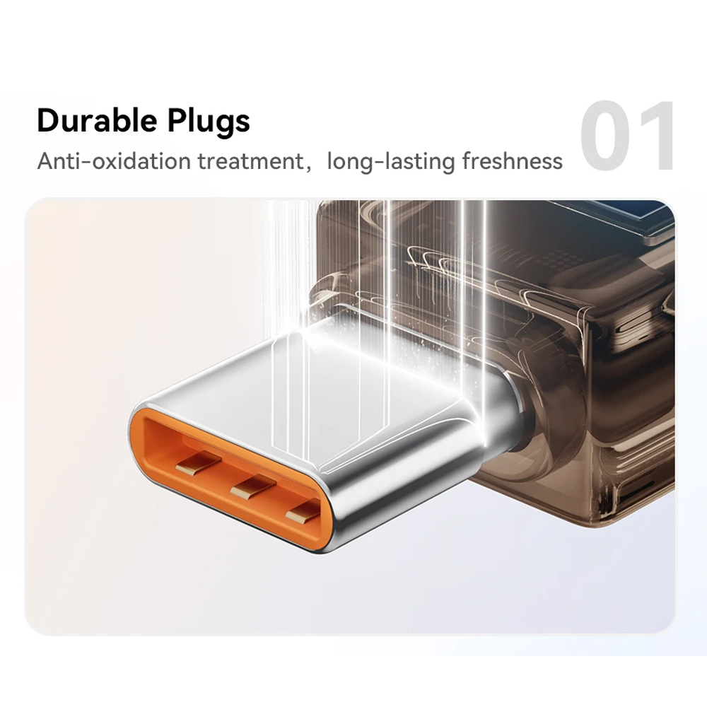 ESSAGER Kabel Data USB Type C Fast Charging LED Display 7A 100W 1M - ES-X76 Gambar produk ESSAGER Kabel Data USB Type C Fast Charging LED Display 7A 100W 1M - ES-X76