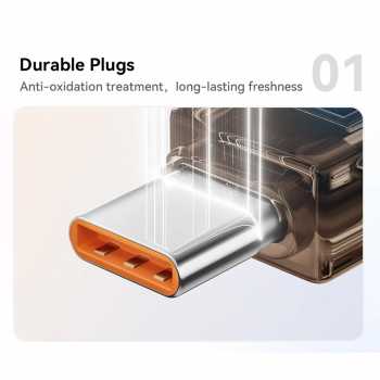 Gambar produk ESSAGER Kabel Data USB Type C Fast Charging LED Display 7A 100W 1M - ES-X76