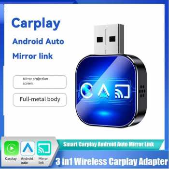 Blarkrus USB Dongle Wireless CarPlay Android Auto Mirror Link WiFi - 1Q1AS