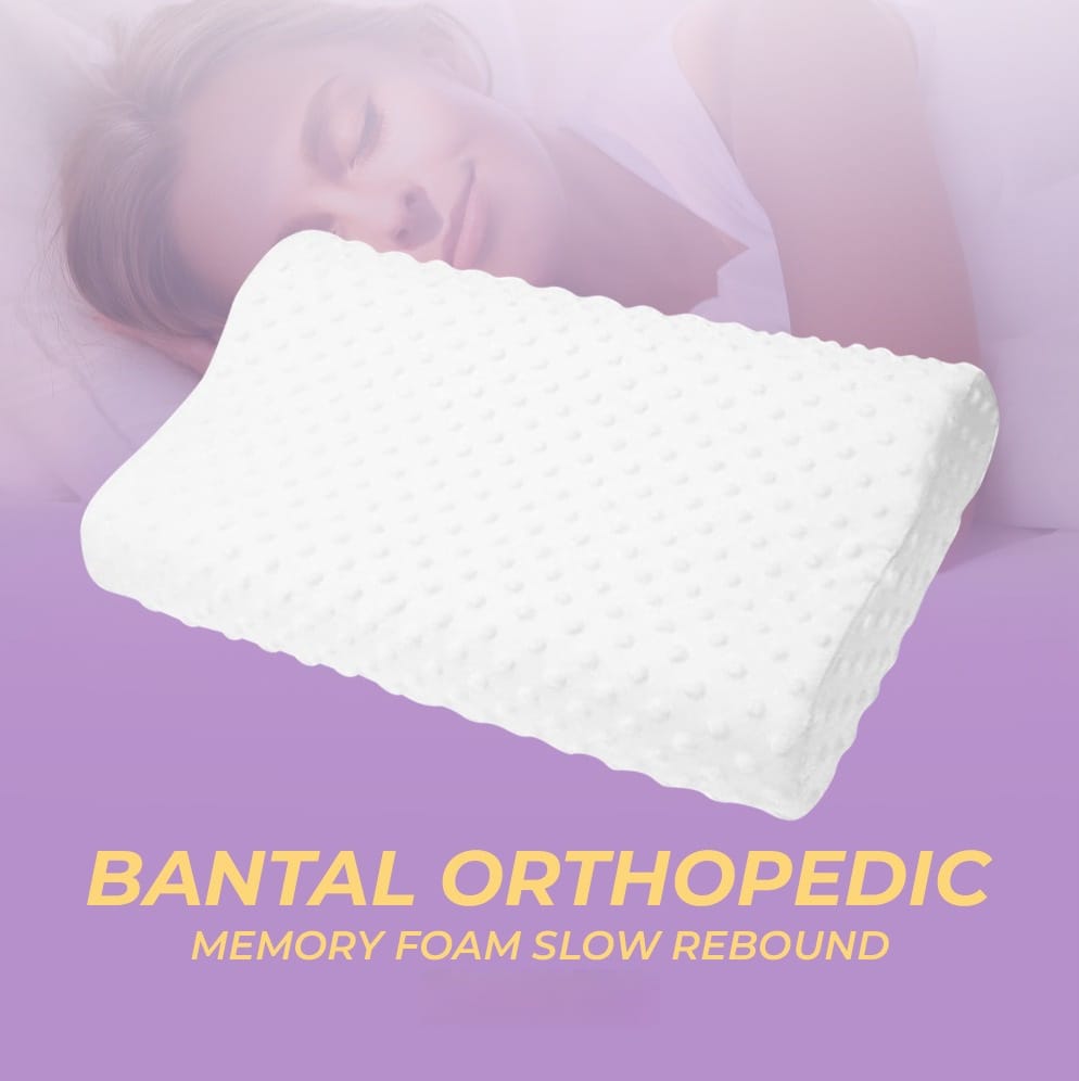 Bantal Orthopedic Memory Foam Slow Rebound - OPP10 Gambar produk Bantal Orthopedic Memory Foam Slow Rebound - OPP10