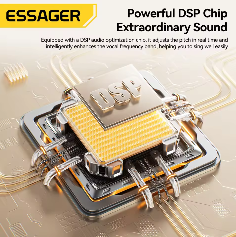 ESSAGER Earphones Karaoke Sound Card HiFi Stereo 1.2M with Mic - SK1 Gambar produk ESSAGER Earphones Karaoke Sound Card HiFi Stereo 1.2M with Mic - SK1