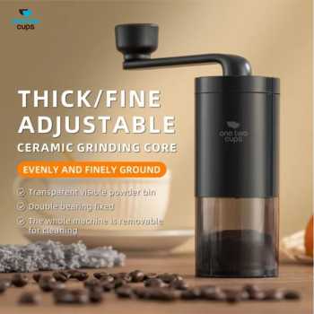 One Two Cups Penggiling Kopi Manual Hand Coffee Grinder Ceramic Burr - SY-002
