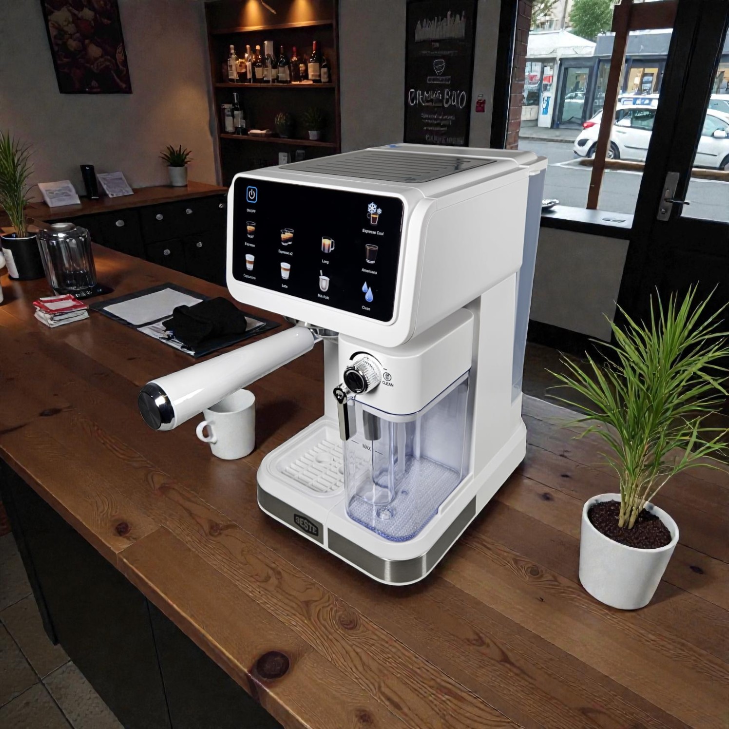 Trieste Mesin Kopi Espresso Coffee Maker Frothing 20 Bar 1350W - CM5600 Gambar produk Trieste Mesin Kopi Espresso Coffee Maker Frothing 20 Bar 1350W - CM5600